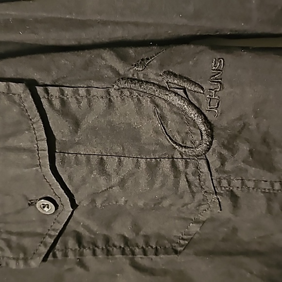 Jack & Jones men's black casual button down shirt - Picture 7 of 7